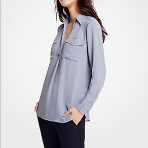 Ann Taylor blouse (petite) camp shirt